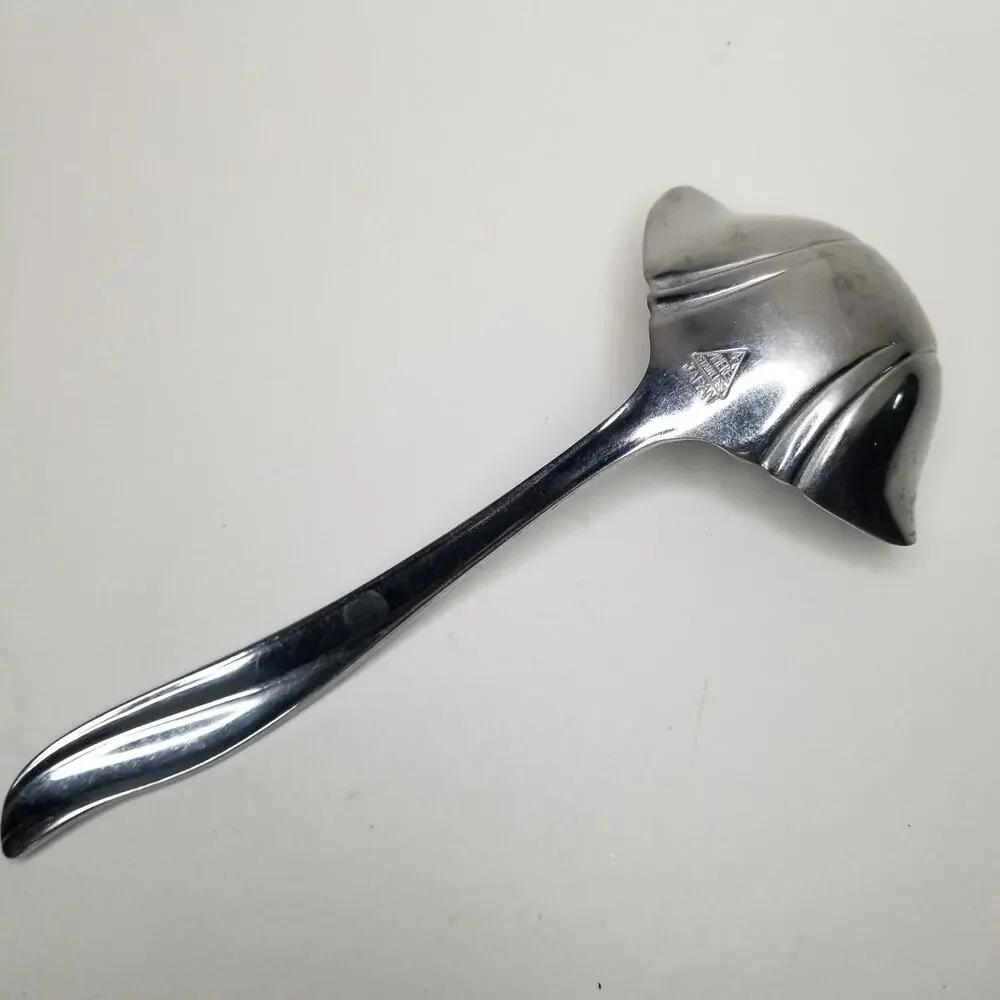 Amere Gravy Ladle Vintage Stainless Flatware Japan Retired Aef4 Swirl Glossy 6